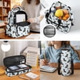 thumbnail image 3 of HUIACONG Striped Dachshund 4 Piece Kids School Backpack 17 Inch, Includes Lunch Bag, Pencil Case & Water Bottle Sleeve, Breathable Back Panel, for Ages 6-9, Elementary, 3 of 7