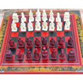 thumbnail image 1 of thinsony Vintage Wooden Chinese Chess Board Table Games Set Gift Collectibles, 1 of 9