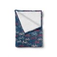 thumbnail image 2 of Bicycle Soft Flannel Fleece Throw Blanket, City Race and Girls Bike Sketches in Different Colors Retro on Blue Background, Cozy Plush for Indoor and Outdoor Use, 50" x 60", Multicolor, by Ambesonne, 2 of 6
