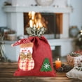 thumbnail image 4 of Christmas Gift Bag Three-dimensional Linen Gift Bag Old Man Style Snowman Style Style Linen Gift Bag, 4 of 7