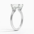 thumbnail image 2 of Dash Jewel 2.1 Ct Emerald Cut Diamond Wedding Rings - 14K White Gold Over Rings for Her - Forever Diamond Ring for Women's - Latest Engagement Diamond Ring for Women's - Daily Wear Fine Jewelry, 2 of 6