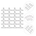 thumbnail image 3 of 50 Pcs Cintres en Métal pour Poupées Cintres Professionnels Mini Cintres, 3 of 7