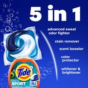 Tide Power Pods Laundry Detergent Soap Packs with Febreze, Sport Odor Defense, 45 Count