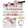 thumbnail image 6 of Cherry Blossoms Blackout Curtains 96 Inches Long for Bedroom, Spring Botanical Flowers Watercolor Thermal Insulated Room Darkening Black Out Window Curtain Panels Grommet Drapes for Living Room, 6 of 8