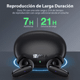 thumbnail image 2 of Audífonos in-ear inalámbricos BLOOSOM AUT205 con Micrófono Negro True Wireless 33 ft, 2 of 4