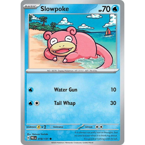 Pokemon Prismatic Evolutions Common Slowpoke #18