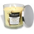 thumbnail image 2 of Tuscany Candle Vanilla Bean Scented Jar Candle Soy Blend 14 Ounce Triple Wick, 2 of 4