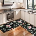 thumbnail image 3 of Kitchen Rugs Sets Of 2,Pioneer Flower Floral Print Pattern Anti Fatigue Kitchen Mat Rugs Non Slip Washable,Decorative Kitchen Floor Mats for Kitchen,Sink,Laundry,17"x47"+17"x47", 3 of 5