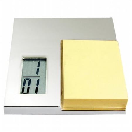 Natico Originals Clk Lcd Memo Pad Silver