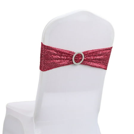 

Event Wristbands 500 Count Holiday Party Decorative Chair Cover Bow Back Flower Elastic Bandage Sequin Bandage