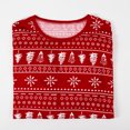 thumbnail image 5 of Matching Family Pajamas Sets Christmas PJ's Snowflake Print Top and Pants Bottom Sleepwear, 5 of 8