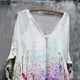 thumbnail image 5 of Vestido HUOGUO Vintage Floral Manga 3/4 para mujer, talla grande, 5 of 5