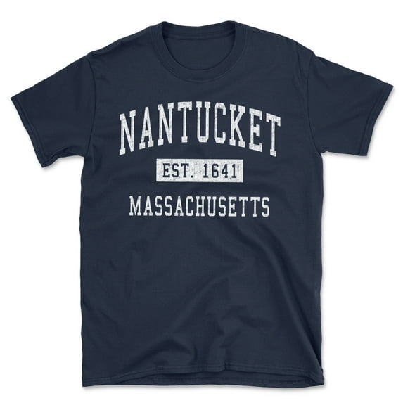 Nantucket Massachusetts Classic Established Men's Cotton T-Shirt