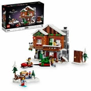 LEGO Icons Alpine Lodge Model Building Kit, Gift for Adventurers and Outdoor Lovers, Fun Family Construction Project, Build a Model Bed and Breakfast, 10325