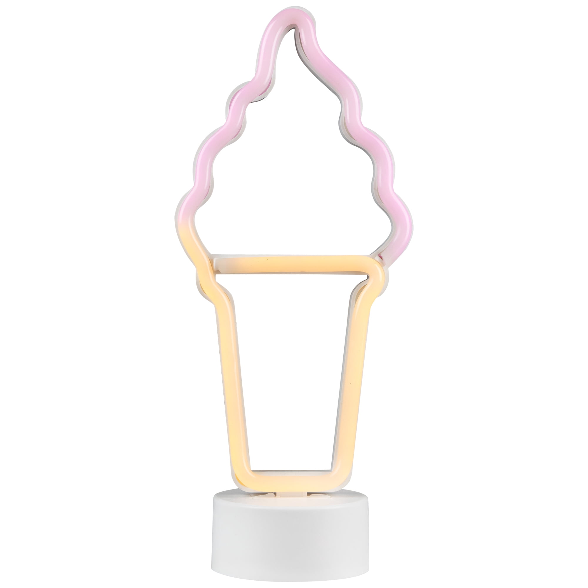 Northlight LED Ice Cream Cone Neon Table Light - 12"
