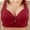 Red, variant on HexaHive Women's Large Size Comfortable Breathable Breast Collection Smooth Bra - Supportive