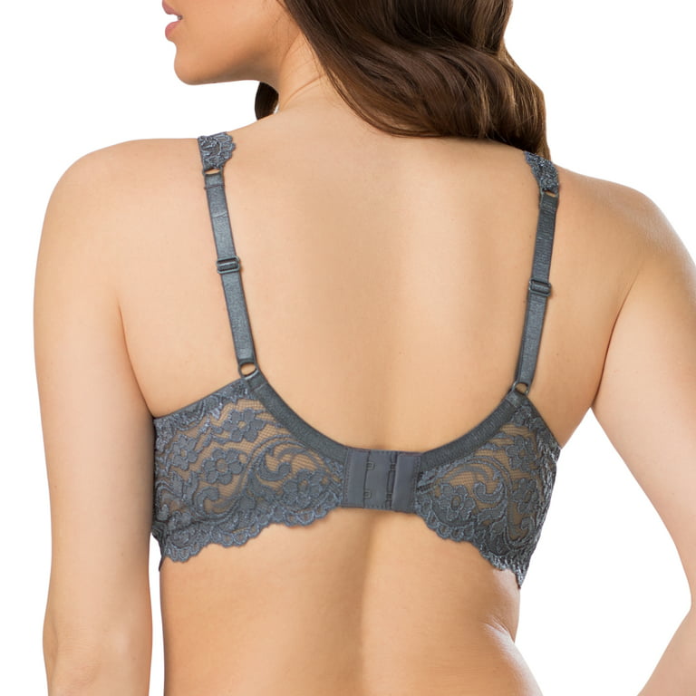 Smart & Sexy womens Signature Lace Unlined Underwire Full Coverage Bra,  Blue Radiance, 44D US 