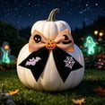 thumbnail image 5 of Roiihwy Large Halloween Bows Wreath, Pumpkin Bat Star Bows for Front Door, Black Ornament Tree Topper Bows for Halloween Indoor Outdoor Decor, 5 of 6