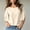 #0518-Beige, variant on Womens Top Short Sleeve Round Neck Ruffle Tiered Loose Chiffon Blouse Casual Flowy for Summer