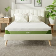 FlexiSpot Memory Foam Mattress – Bamboo Viscose Cover, 3-Layer Cooling Gel Infusion, Green Tea Support, Medium Firm, CertiPUR-US Certified, Machine-Washable, Bed-in-a-Box
