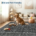 thumbnail image 3 of Vintage Rug 10x13 Washable Rug for Living Room, Traditional Oriental Carpet with Non Slip TPR Backing, Low Pile Thin Foldable Mat, Soft Non Shedding Floor Covering for Nursery, 3 of 8