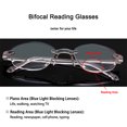 4 Pack Blue Light Blocking Reading Glasses Bifocals Readers Presbyopic
