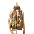 thumbnail image 2 of Aoochasliy Winter Scarfs Women Floral Scarf Female Multi-Purpose Shawl Scarf, 2 of 2