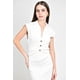 thumbnail image 4 of Vestido midi con detalle drapeado Roman Fashion /Juvenil, 03251 (Blanco) blanco EG, 4 of 4