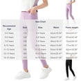 thumbnail image 6 of Bixock Girls Leggings High Waist Yoga Pants with Pockets Kids Soild Color Soft Casual Pant Comfortable Workout Running Activewear Girls Clothings Size 5-6Years, 6 of 6