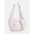 thumbnail image 3 of Scoop Women's Faux Leather Chain Drawstring Bag, Mother of Pearl, 3 of 6