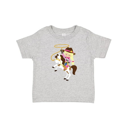 

Inktastic Cowgirl Sheriff Horse Lasso Blonde Hair Gift Baby Girl T-Shirt