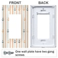 thumbnail image 3 of Yayeee Rocker Switch Wall Plate 1-Gang 4.6"x2.9" Home Decorative Outlet Cover, Beige Nautical Pattern, 3 of 6