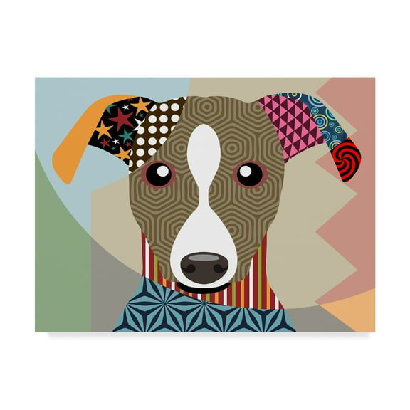 Trademark Fine Art 'Whippet' Canvas Art by Lanre Adefioye