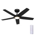 thumbnail image 2 of Hunter ZenTech 44 Inch Smart Ceiling Fan with LED Light for Patio, Indoor/Outdoor Damp Rated, 5-Blade, Matte Black, Wi-Fi Enabled, Works with Alexa, Google & Apple, 2 of 20