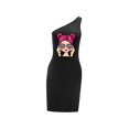 thumbnail image 2 of Vestido de verano con hombros descubiertos para mujer, vestido de verano para citas, playa, viajes, oficina XL, 2 of 7