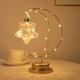 thumbnail image 3 of Luces decorativas navideñas de hierro con forma de luna, adornos para interiores, luz de noche, luces estilo regalo de cumpleaños, tamaño compacto, material duradero, 3 of 6