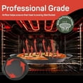 thumbnail image 6 of Nonstick Pizza Pan Set with Silicone Handles, Round Carbon Steel Tray 1 Pack 13-Inch with Perforated Holes, Oven & Dishwasher Safe Gray Marble, 6 of 8