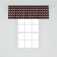 thumbnail image 2 of Ambesonne Abstract Valance Pack of 2, Round and Curving Streaks, 54"X18", Coral Slate Blue, 2 of 3