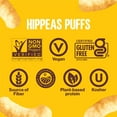 thumbnail image 3 of Hippeas Chickpea Puffs, Vegan White Cheddar, 0.8 Ounce (Pack of 18), 3g Protein, 2g Fiber, Vegan, Gluten-Free, Crunchy, Plant Protein Snacks, 3 of 3