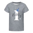 thumbnail image 4 of Toddler Kids Girls Boys T Shirts Short Sleeve Shirts Print Soft Crewneck Top For Playwear Casual Outfits Summer Tops Tees 1-2 Years, 4 of 5
