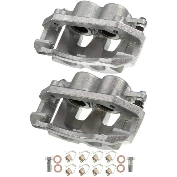 A-Premium Disc Brake Caliper Assembly with Bracket Replacement for Aspen Dodge Dakota Durango Ram 1500 Dakota 2007-2017 Front Left and Right 2-PC