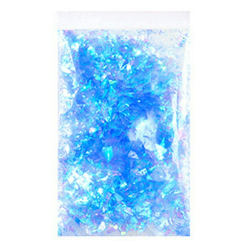 Iridescent Glitter Sequin Flakes Colorful Fluorescent Glass Paper Resin  Epoxy Manicure Accessories For DIY 