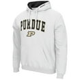 thumbnail image 2 of Men's Colosseum White Purdue Boilermakers Arch & Logo 3.0 Pullover Hoodie, 2 of 3