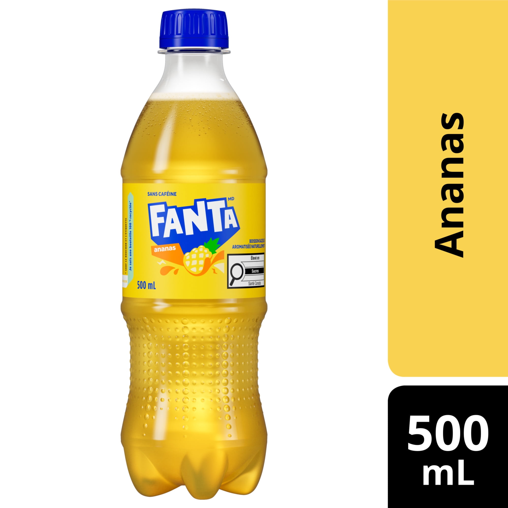 Fanta Pineapple Bottle, 500 mL, Fanta Pineapple