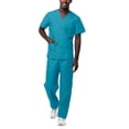 thumbnail image 1 of Sivvan Unisex Classic Scrub Set V-Neck Top/Drawstring Pants (Available in 15 Solid Colors), 1 of 7