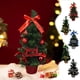 thumbnail image 1 of Xihbxyly Mini Árbol de Navidad, Decoración Artificial de Mesa, Ramas Nevadas, Base de Cuerda Natural, Opciones Multicolor, Decoración para Fiestas En Casa o En La Oficina, Tamaño 30 X 5,5 Cm, 1 of 6