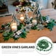 thumbnail image 2 of PTOOTP Guirnalda artificial de 7,5 m con hojas verdes simuladas de enredadera para bodas, fiestas y ceremonias. Diademas DIY., 2 of 8