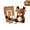 Reindeer#067, variant on Chibi-Style Doll DIY Christmas Crochet Kit for Beginners, All-in-One Amigurumi Starter Kit with Stuffing Accessories, Step-by-Step Guide DIY Handmade Xmas Ornament Craft Gift Reindeer