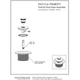 thumbnail image 2 of Westbrass D331-F-26 Bouchon de Vidange de Bain à Filetage Fin en Chrome Poli, 2 of 4
