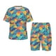 thumbnail image 1 of Balery Colorful Fish 1 Conjunto de Pijama Infantil de Manga Corta con Estampado – Ropa de Dormir de Algodón Suave-Medium, 1 of 6